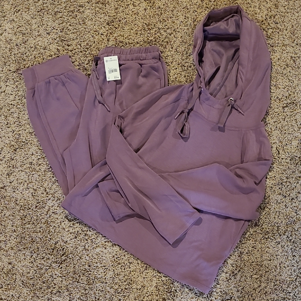 Women's Purple Hoodie and Jogger Set